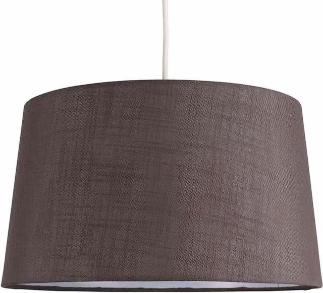 ValueLights Modern Grey Fabric Cone Ceiling Pendant Light Shade