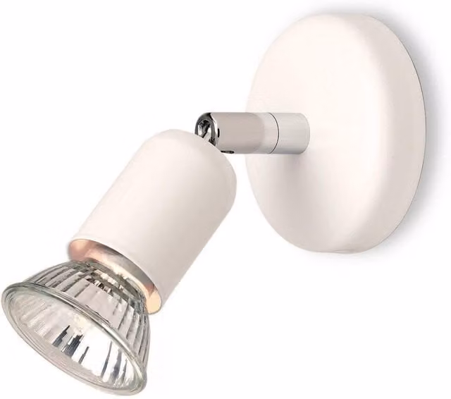 Netlighting Runner Single Spotlight White Adjustable GU10 Ceiling Light