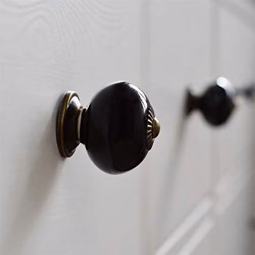 Nicola Spring Black Ceramic Cabinet Knobs, Pack of 24 – 4