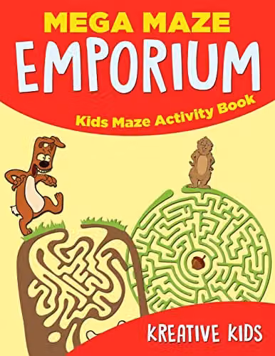 Kreative Kids Mega Maze Emporium Kids Maze Activity Book, Multicolour