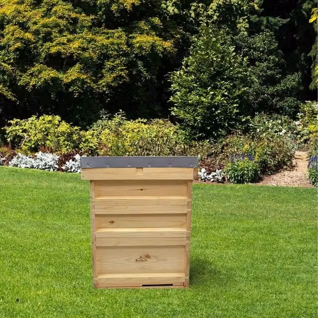 Actiasbee Pine Bee Hive with 2 Super and 1 Brood, Brown