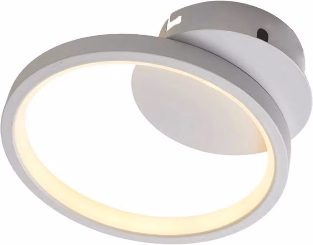 PAWNORA Modern Chic White LED Ring Ceiling Light