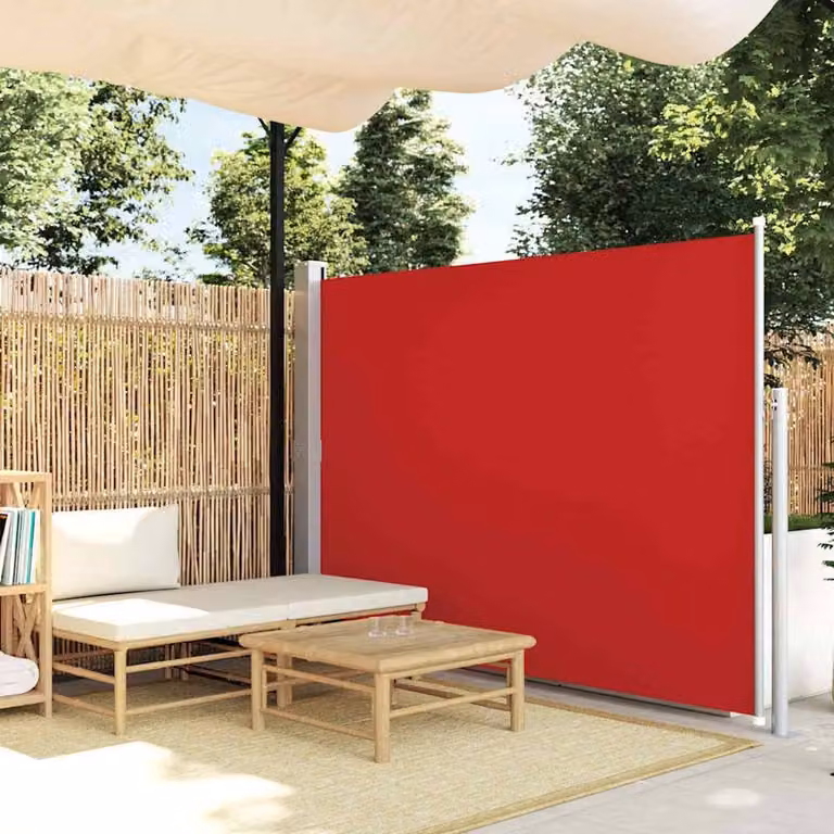 Berkfield Home Single Patio Terrace Side Awning in Red, W: 300 cm, H: 160 cm