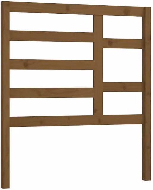 Berkfield Home Rustic Solid Wood Pine Bed Headboard in Honey Brown, W: 106 cm, D: 4 cm, H: 104 cm