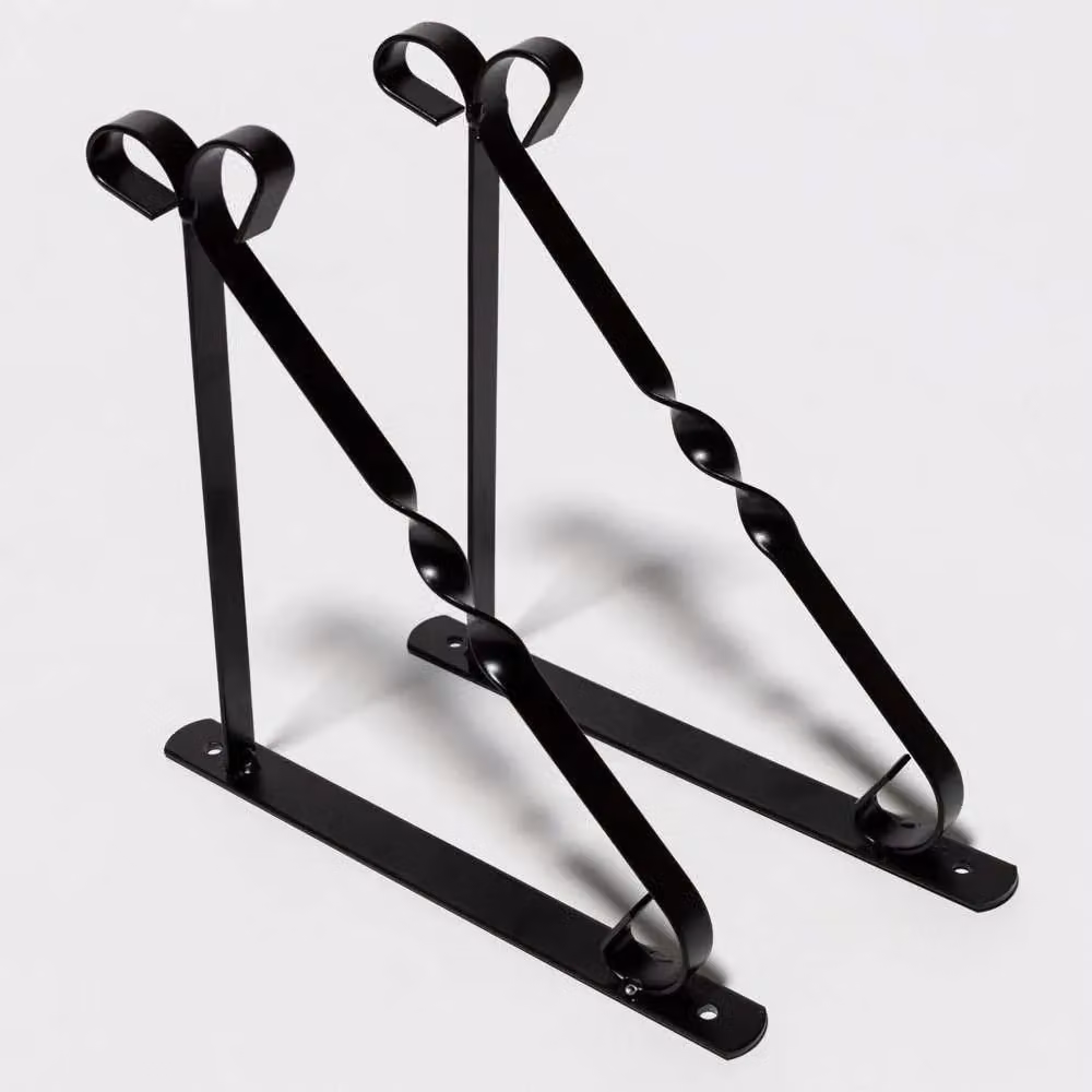 Primrose Simple Hanging Basket Bracket Hook in Black, 28 cm – 3