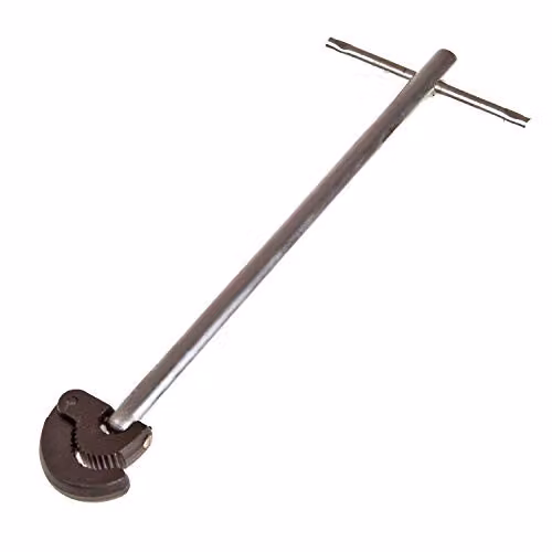 Faithfull Adjustable Steel Basin Wrench in Silver