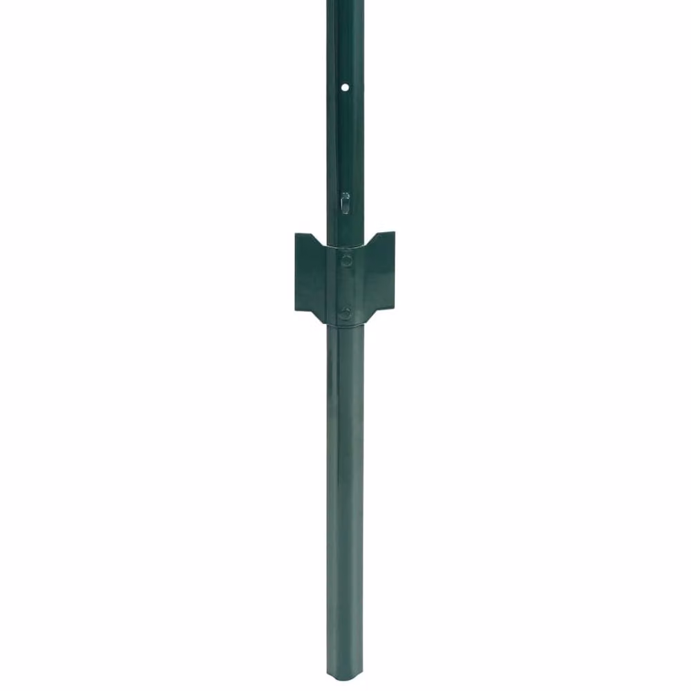 Berkfield Home Durable Euro Fence Green PVC-Coated Steel, W: 20 m, H: 1.2 m – 2