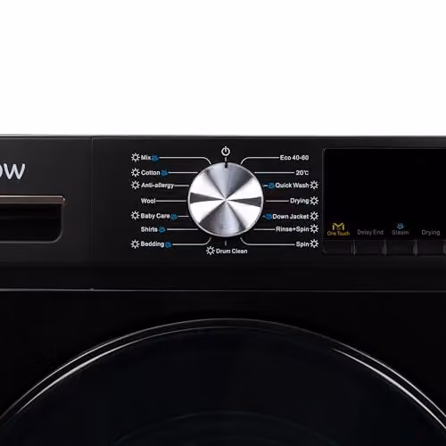 Willow WWDE8514BL Front Loading Washer Dryer, 8kg Wash/5kg Dry, 1400 Spin, Black – 5