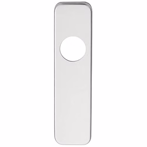 Loops Pair Door Handle Latch Plates for Safety Levers in Brushed Satin Aluminium, W: 154 mm, H: 40 mm