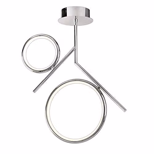 Netlighting Olimpia LED Ceiling Light, Chrome, 30W, 3000K, 2250lm, IP20