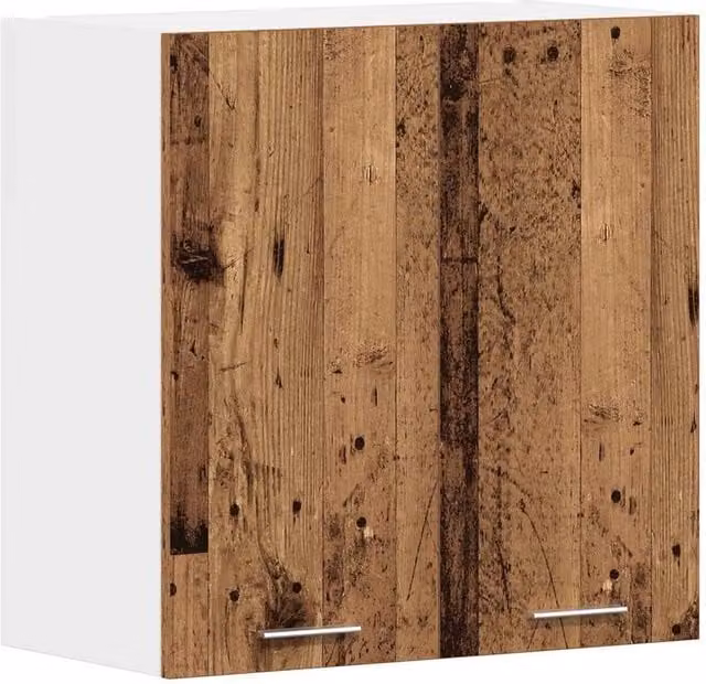Berkfield Home Old Wood Kitchen Wall Cabinet, Brown, W/D/H: 60 x 31 x 60 cm – 1