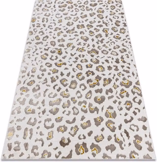 RugsX Bliss Modern Animal Print Rug in Yellow and Multicolour, W: 160 cm, D: 220 cm