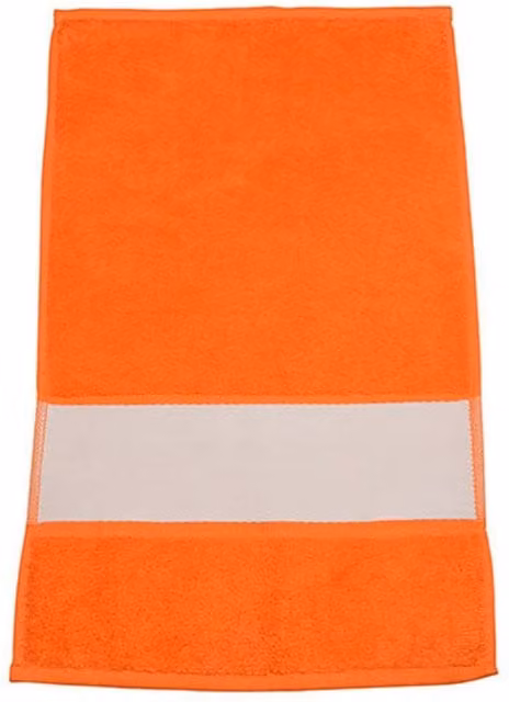 ARTG Subli-Me Cotton Guest Towel with Border in Orange