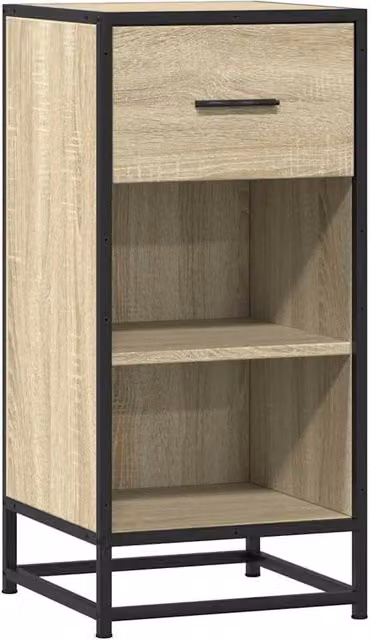 Berkfield Home Industrial Sideboard in Brown and Beige, W/D/H: 35.5 x 35 x 76 cm – 1