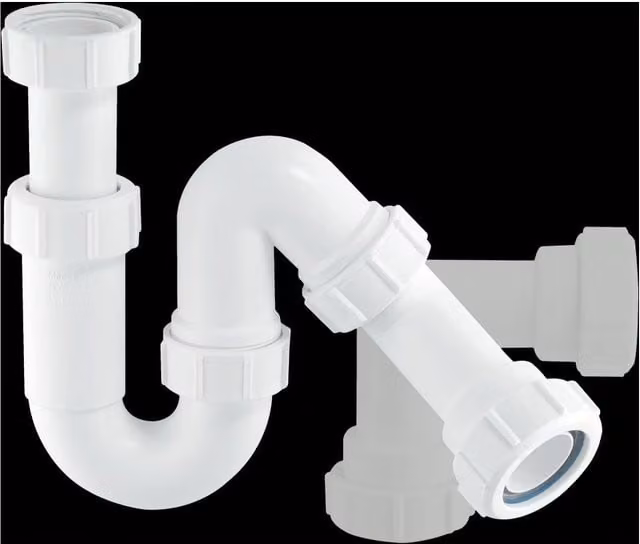 McAlpine SP10 1.25 inch 75mm Tubular Swivel All-in-One Water Seal Trap in White
