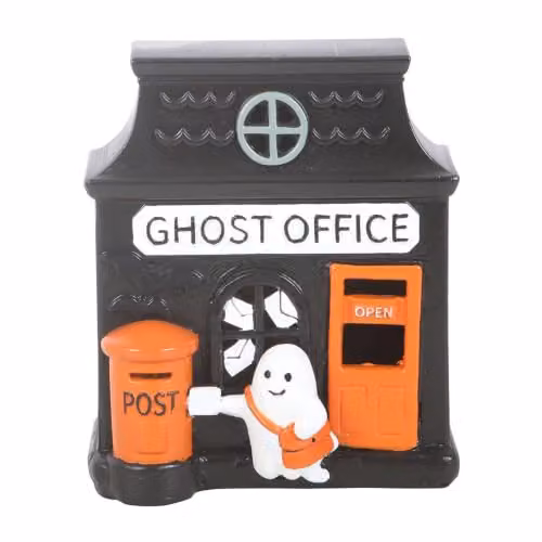 Something Different Wholesale Haunted Library LED Light Up Decoration, Black, H 12.0 cm, W 9.4 cm, D 9.4 cm – 2