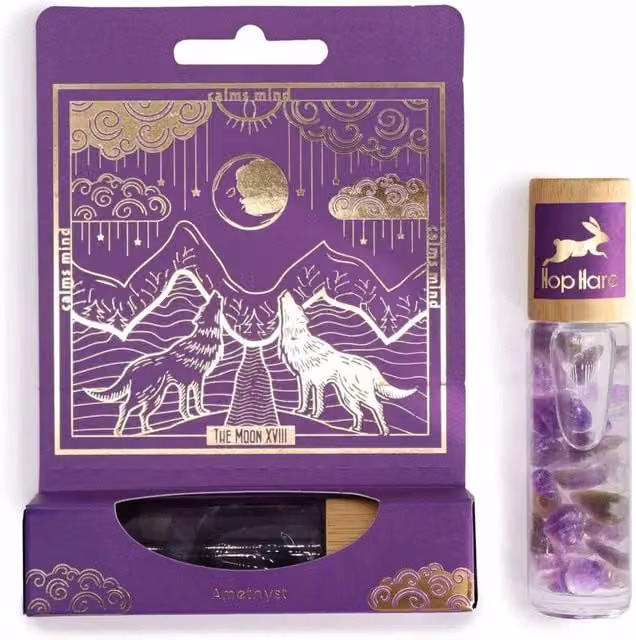 KDMD HH Tarot Roll-On The Moon Calming Gemstone Essential Oil in Purple – 1