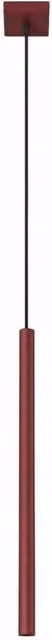 Sollux Lighting modern minimalist bar pendant lamp in red, W/D/H: 120 x 8 x 8 cm – 1