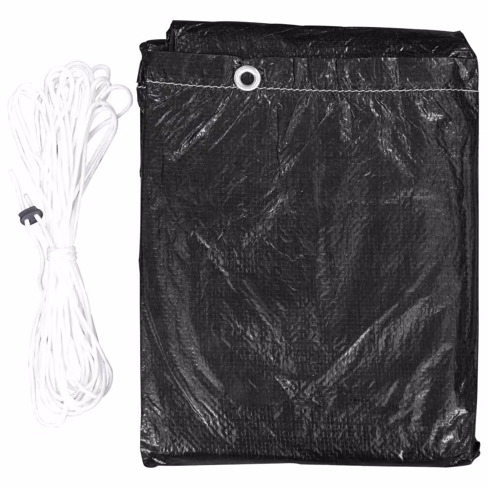 Berkfield Home Swing Bench Cover in Black, W/D/H: 255 x 145 x 170 cm – 4