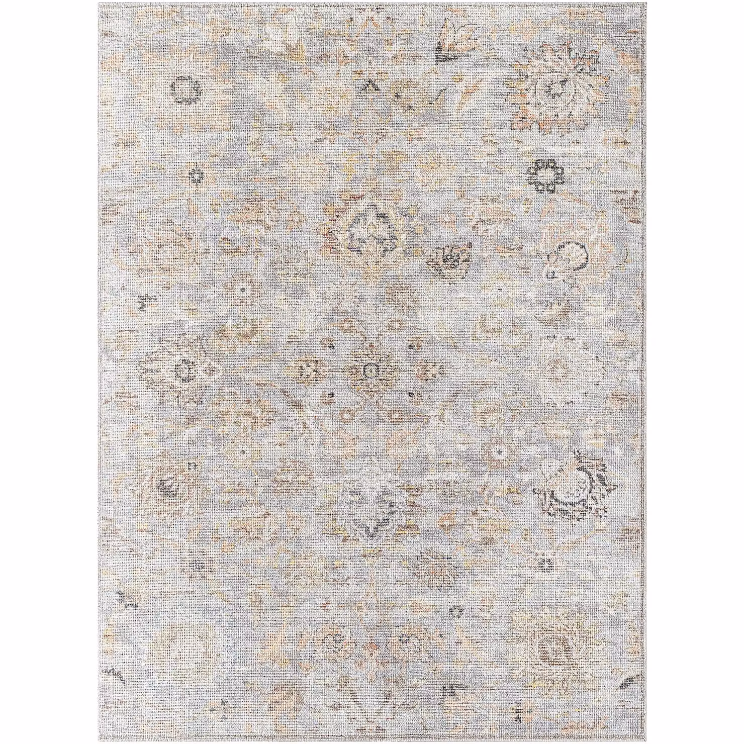Livabliss PNW Home-Olympic Traditional Living and Dining Rug in Grey, Beige, Yellow and White, W: 160 cm, D: 215 cm