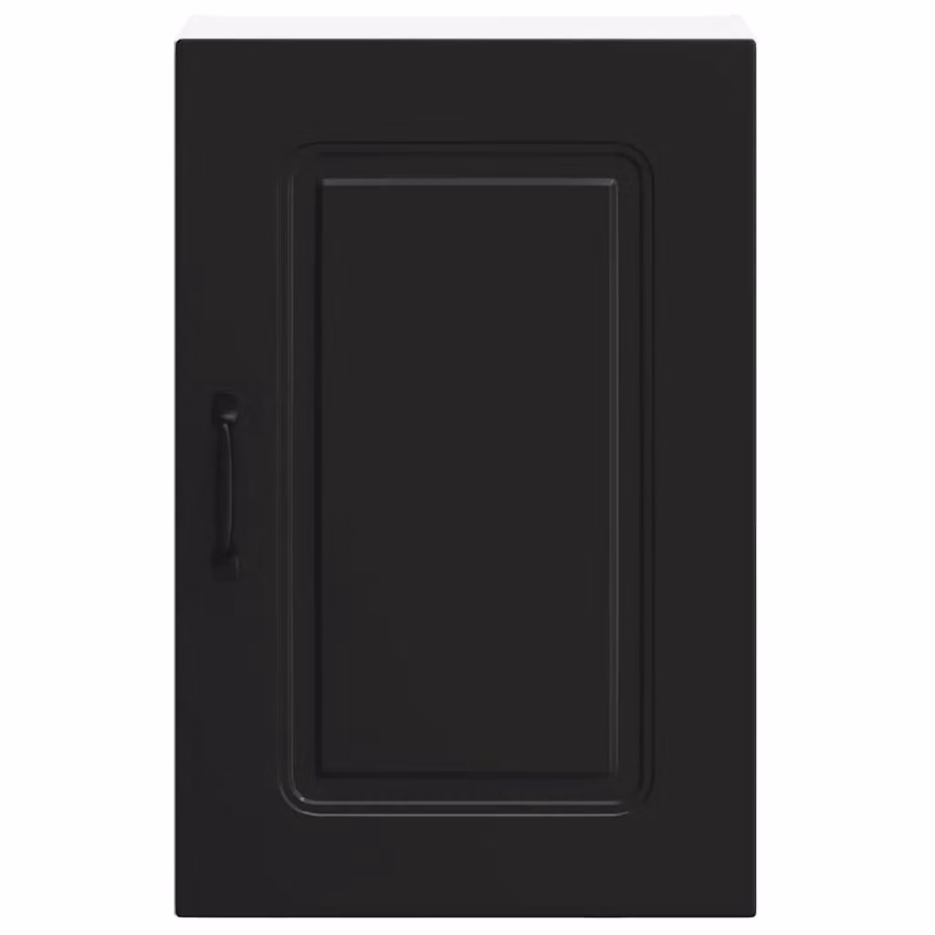 Berkfield Home Kalmar Black Wall Mounted Kitchen Cabinet with Hinged Doors and Internal Shelves – 3