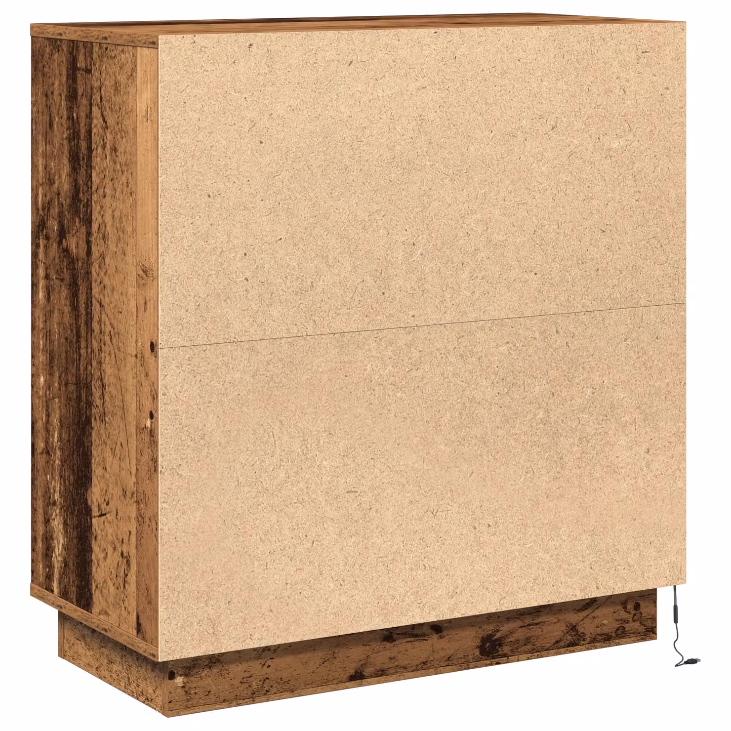 Berkfield Home Rustic Brown Sideboard with Integrated LED Lighting, W/D/H: 71 x 34.5 x 75 cm – 4
