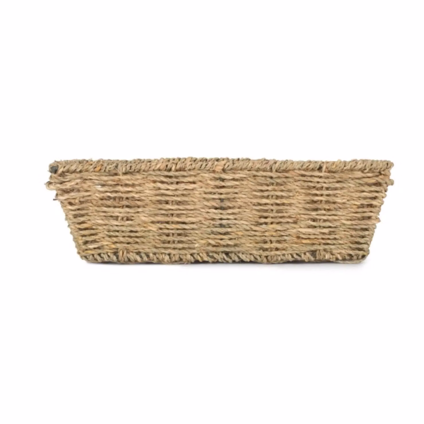 Red Hamper Rectangular Tapered Seagrass Serving Tray in Natural Fibre, W: 30.5 cm, D: 30.5 cm, H: 14.0 cm – 2