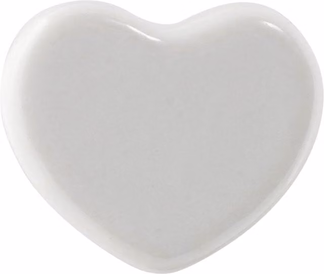 Nicola Spring Polished White Ceramic Cabinet Knob