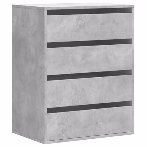 vidaXL Corner Chest of Drawers in Concrete Grey, W: 60 cm, D: 41 cm, H: 76 cm – 1