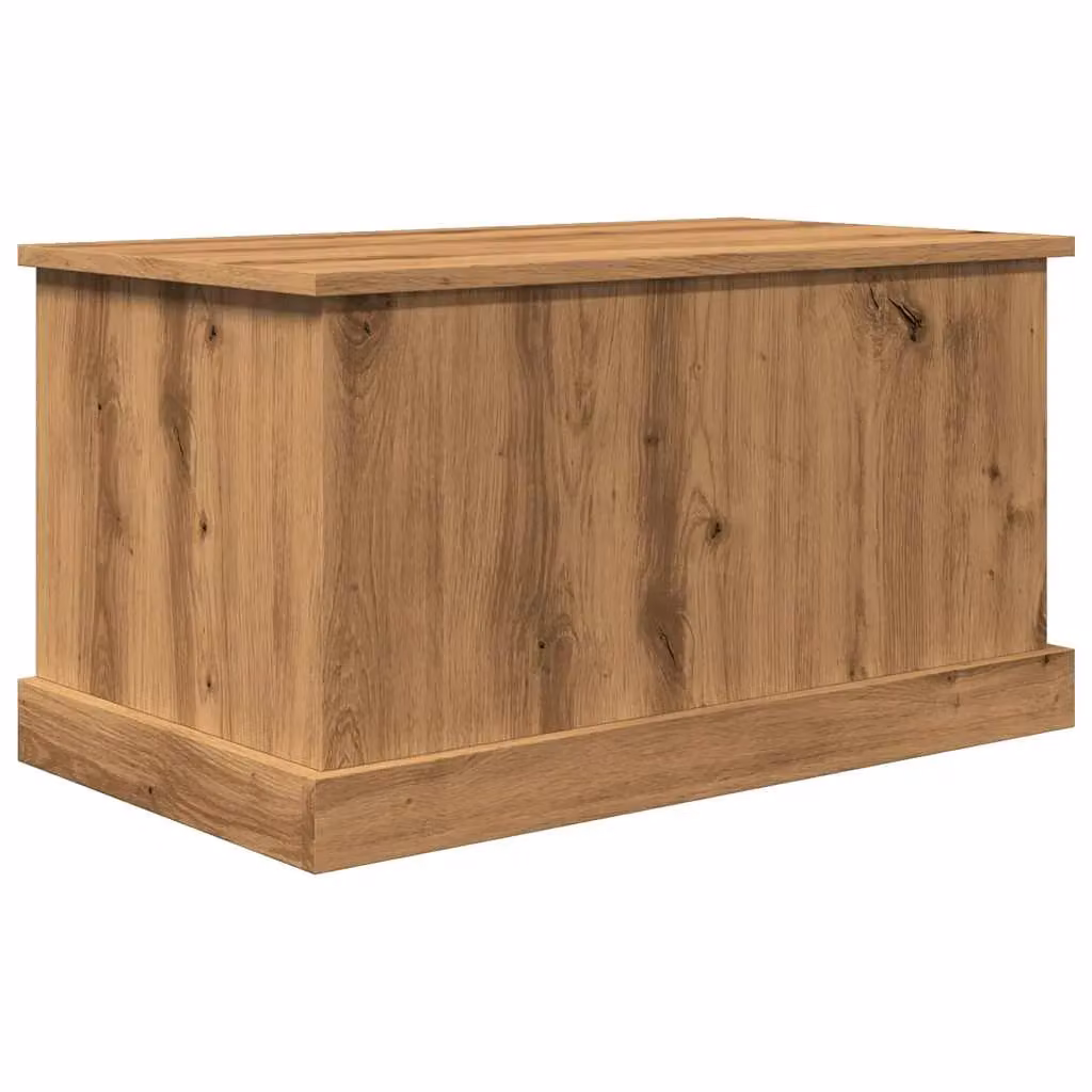 Berkfield Home Artisan Oak Storage Box in Brown, W/D/H: 70 x 40 x 38 cm – 2