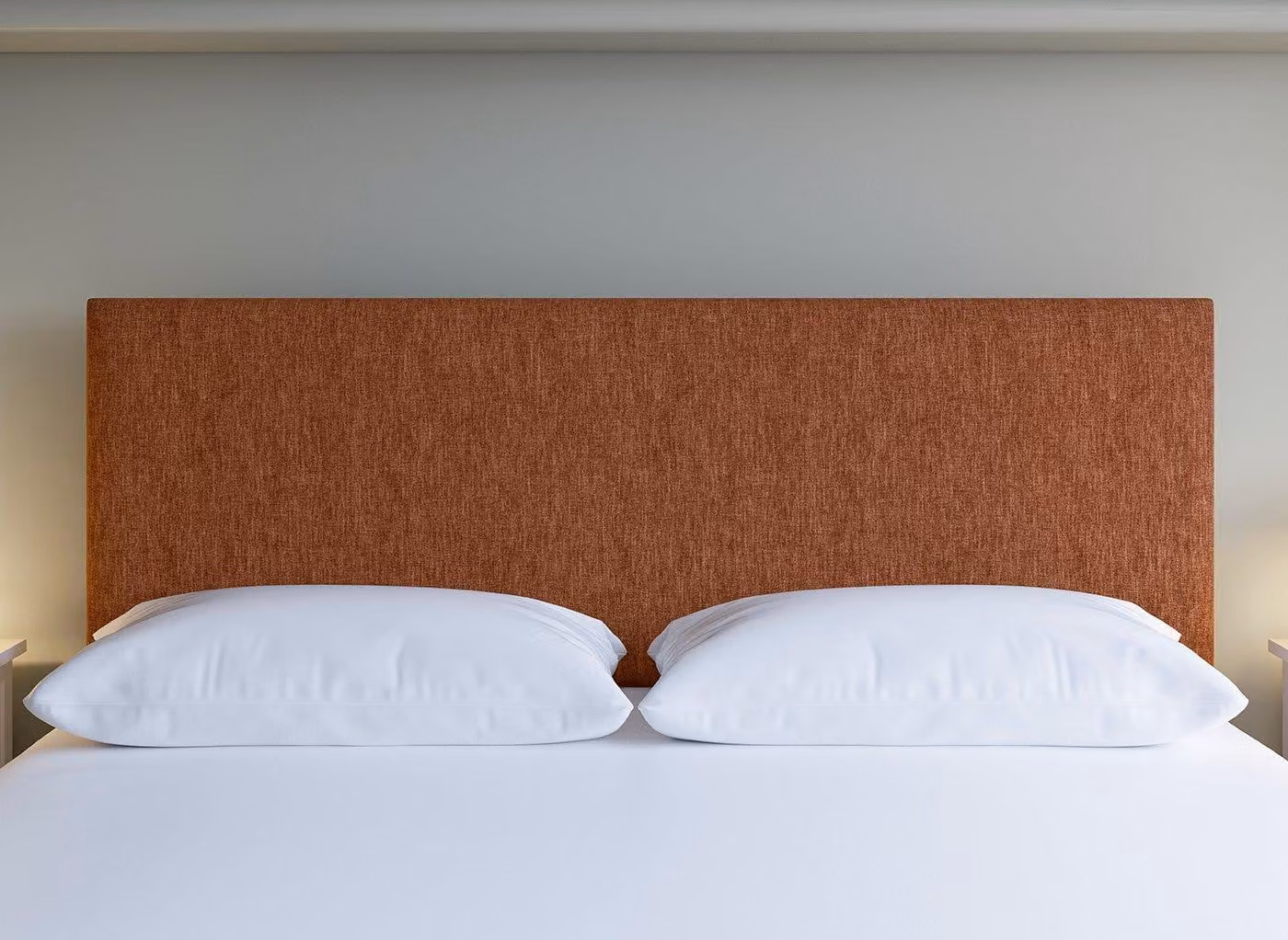 Dreams Workshop Classic Newark Upholstered Headboard in Orange