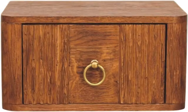 Artisan Furniture Aurelia Wall Bedside in Tiger Oak Wood