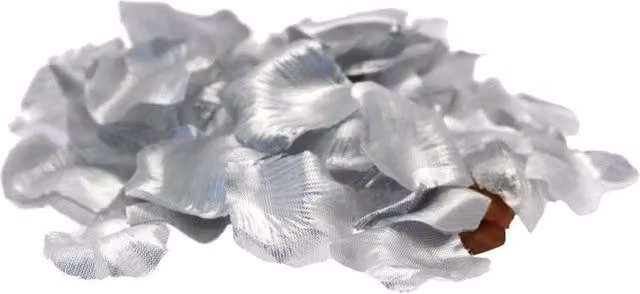 KDMD Metallic Silver Rose Petal Confetti 3 Pack