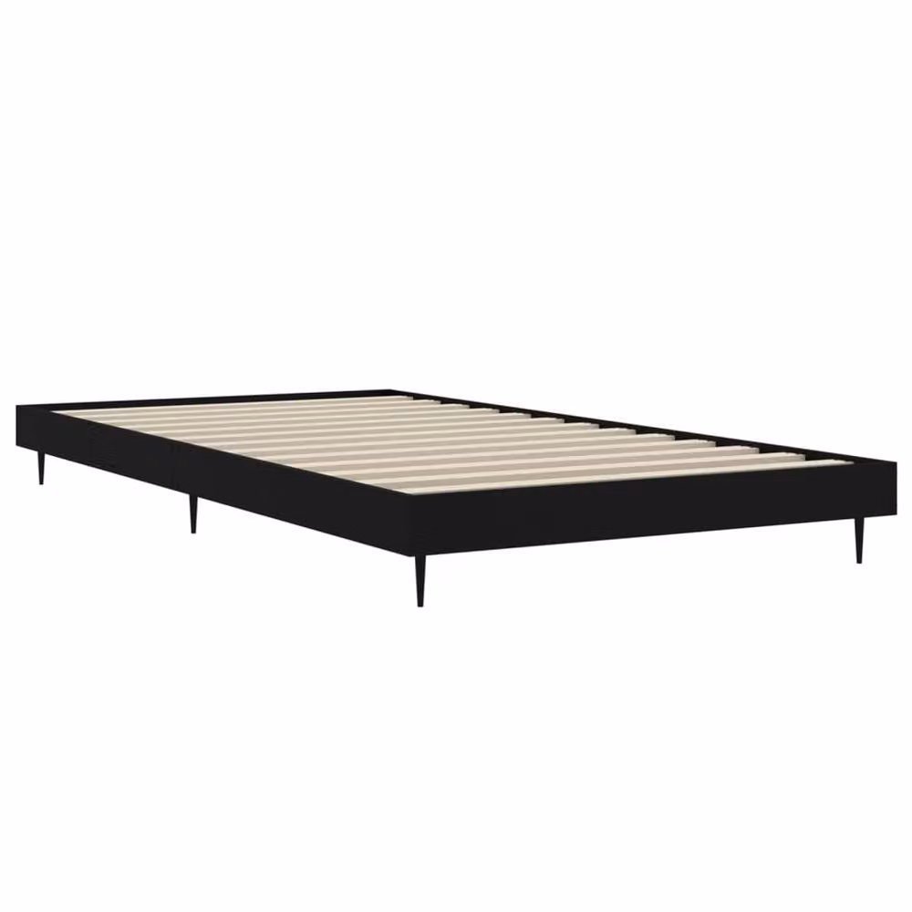 Berkfield Home Durable Bed Frame in Black, W/D/H: 90 x 200 x 20 cm – 3