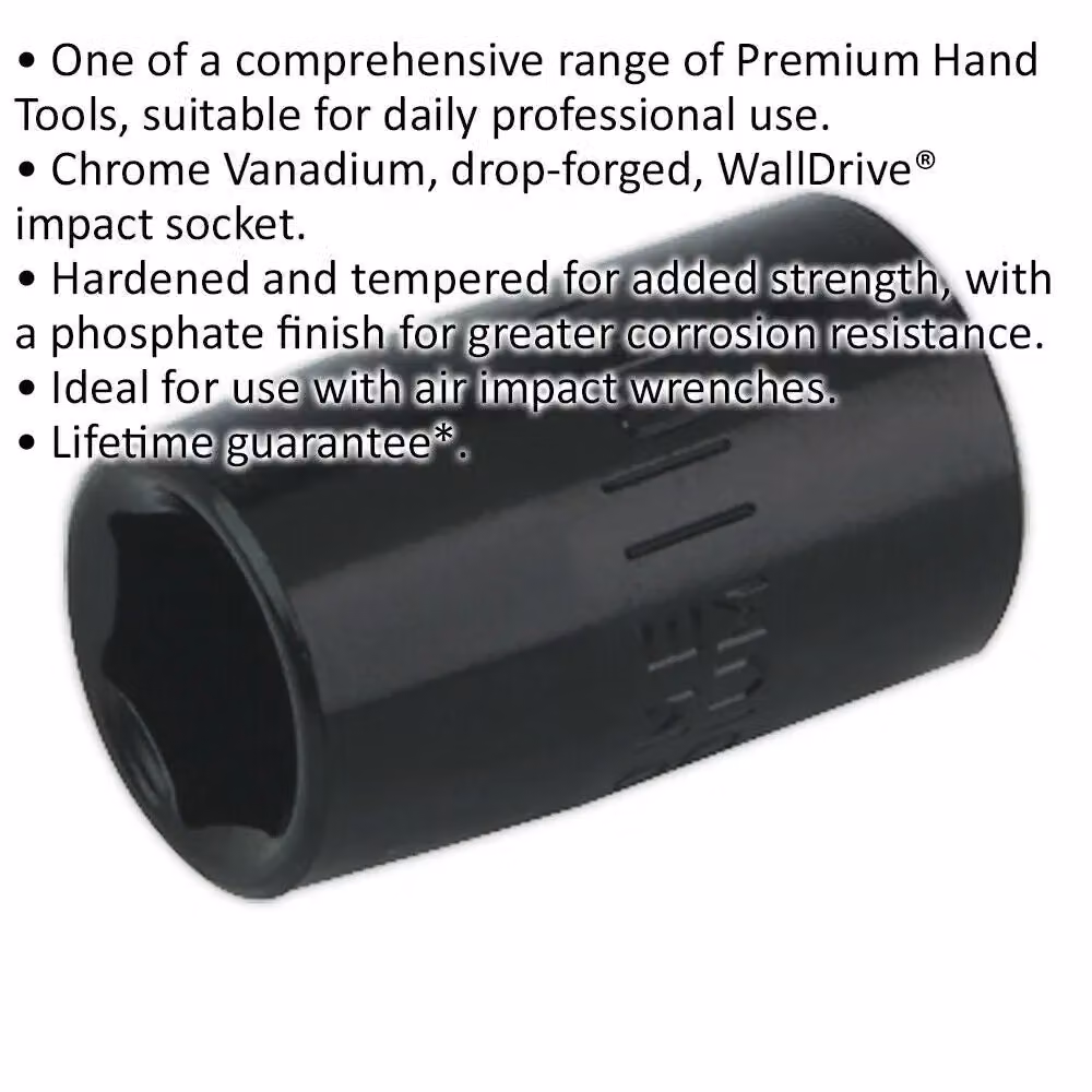 Loops 11mm Forged Impact Socket 3/8 Inch Sq Drive Chrome-Vanadium Wrench Socket Multicolour Black – 2