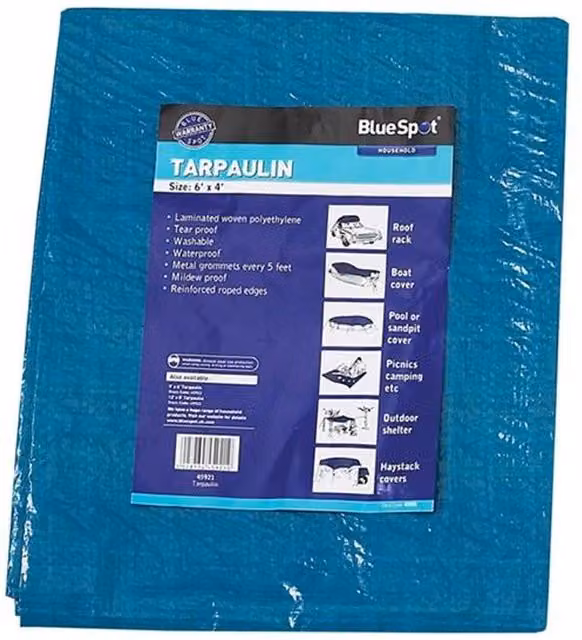 Bluespot Tools Multicolour Tarpaulin