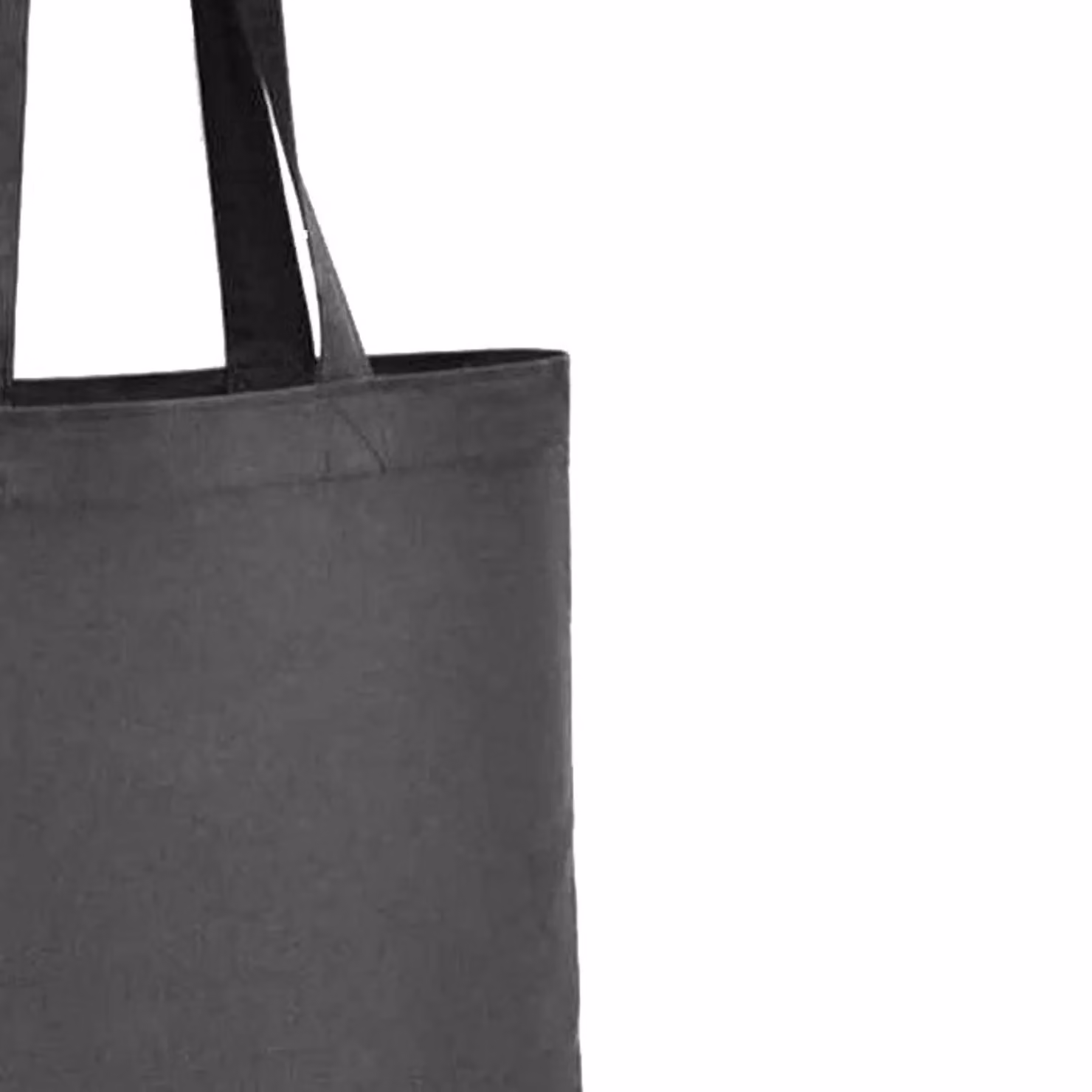 Brand Lab Cotton Short Handle Tote Bag in Grey/Anthracite – 2
