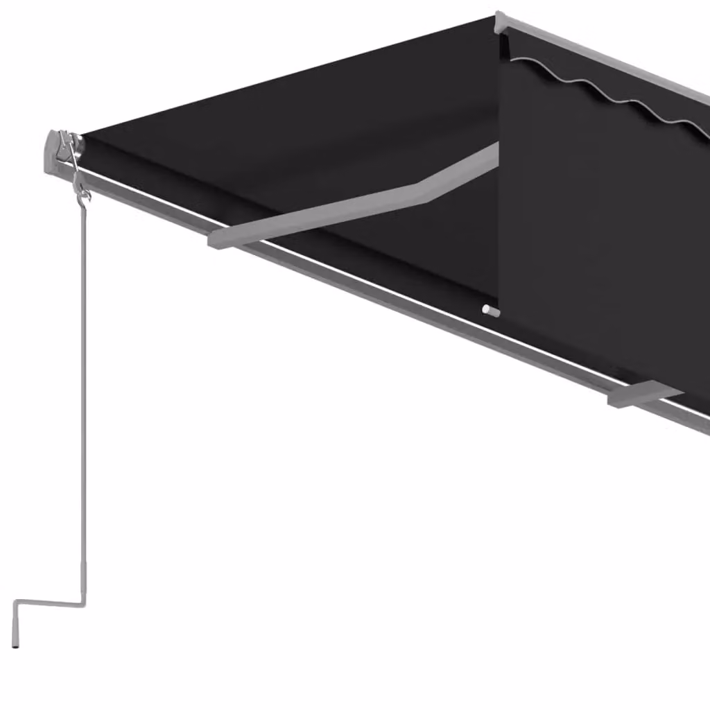 Berkfield Home Manual Retractable Awning with Blind, Anthracite and Black, W: 400 cm, D: 300 cm – 3