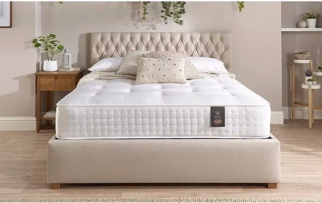 Aspire Natural Cashmere and Silk 3000 Pocket Mattress, White, W/D/H: 120 x 200 x 19 cm