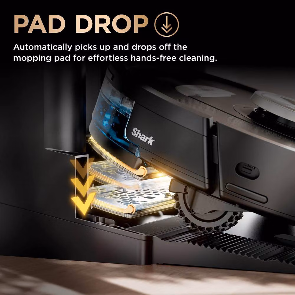 Shark PowerDetect NeverTouch Pro 2 in 1 Robot Vacuum and Mop RV2800ZEUK in Black – 7