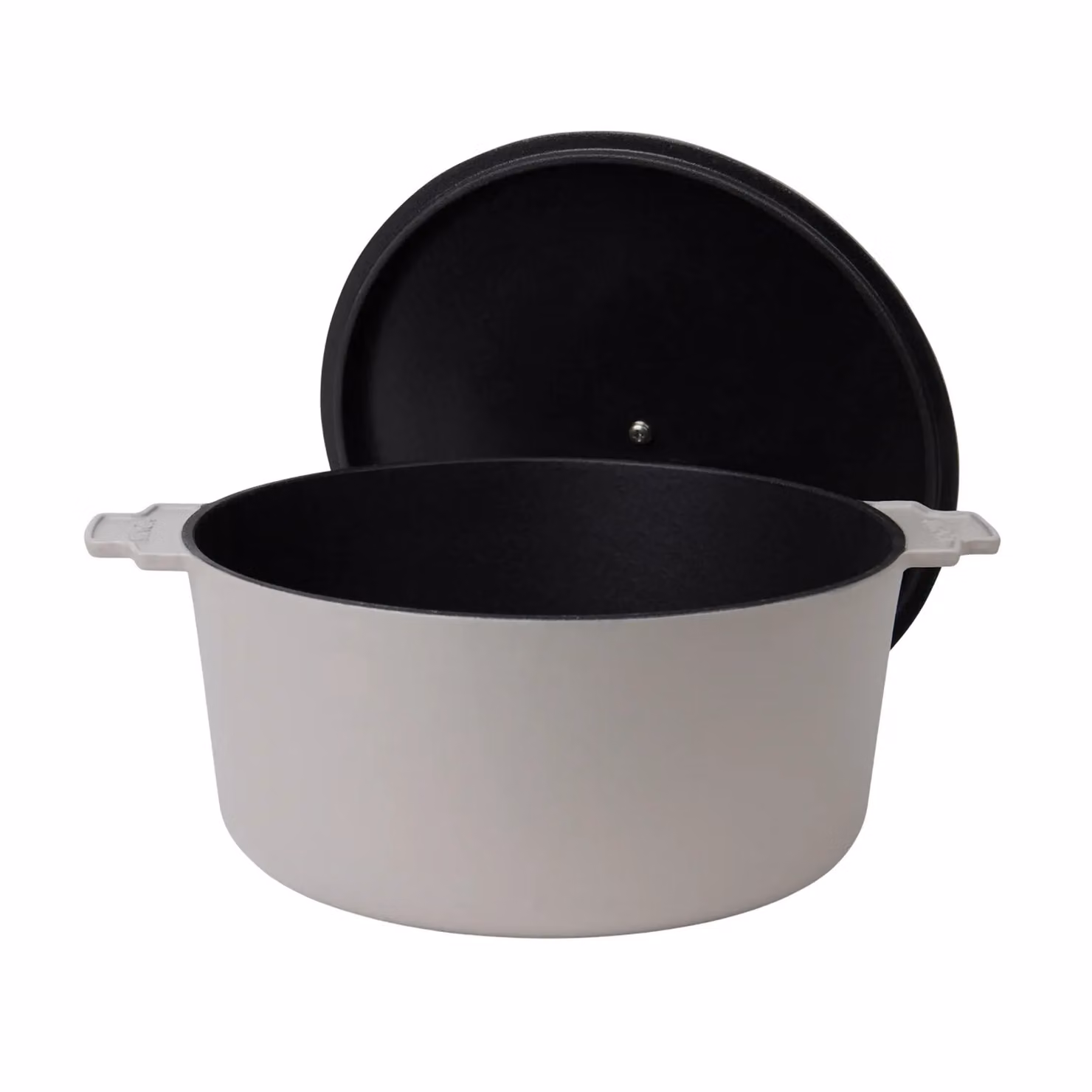 Vinga Monte 5.5L Heritage Non-Stick Cast Iron and Stainless Steel Casserole Pot in Grey – 2