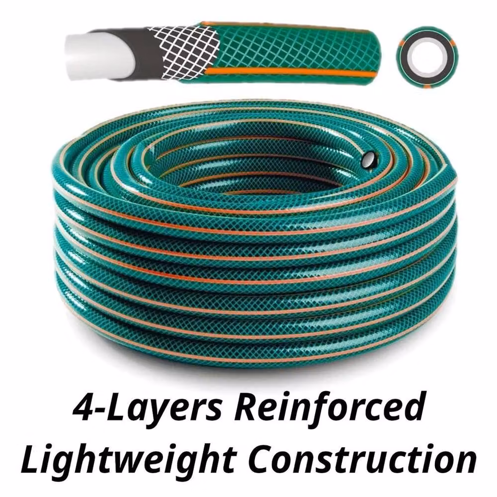 FLAVORA Reinforced Green PVC Garden Hose Pipe Reel, 20m – 2