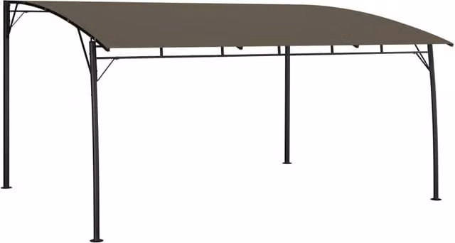 Berkfield Home Garden Sunshade Awning in Beige, W: 400 cm, D: 300 cm, H: 255 cm