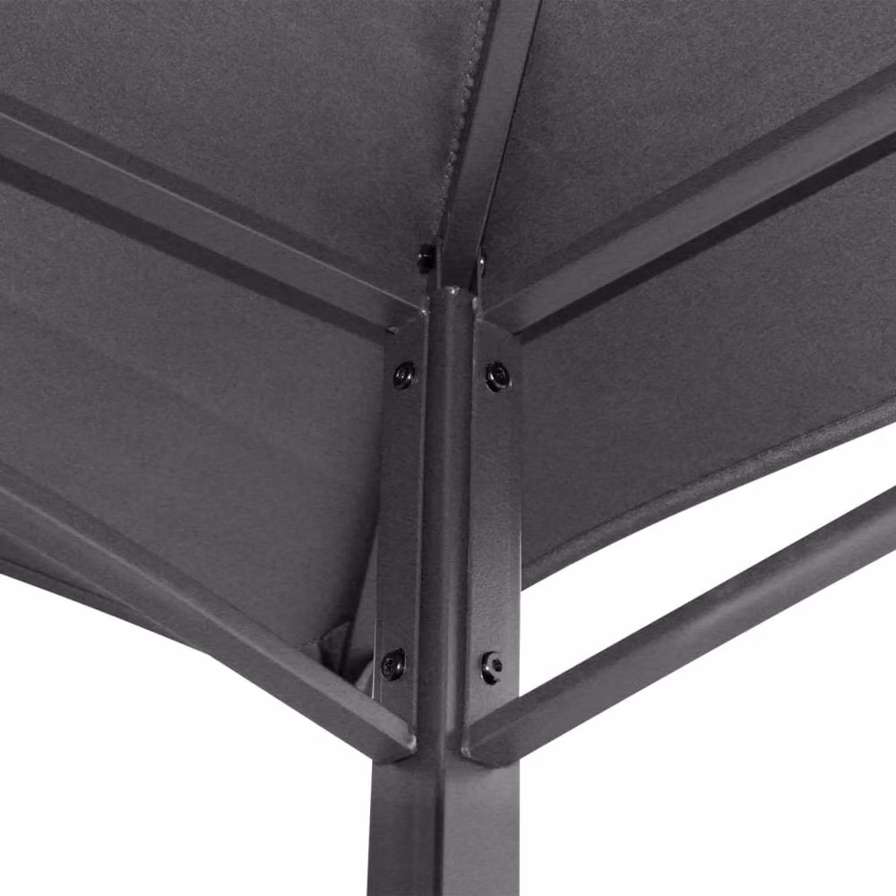 Berkfield Home BBQ Gazebo with Side Shelves in Anthracite, W/D/H: 240 x 150 x 243 cm – 2
