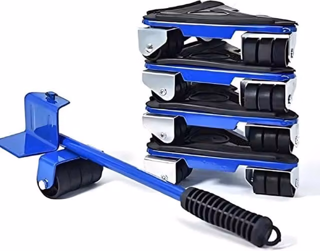 FLAVORA Heavy Duty Furniture Shifter Lifter Wheels, Blue, W: 1000 cm, D: 52 cm – 1