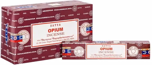 Satya Opium Incense Sticks with Floral and Oriental Scents