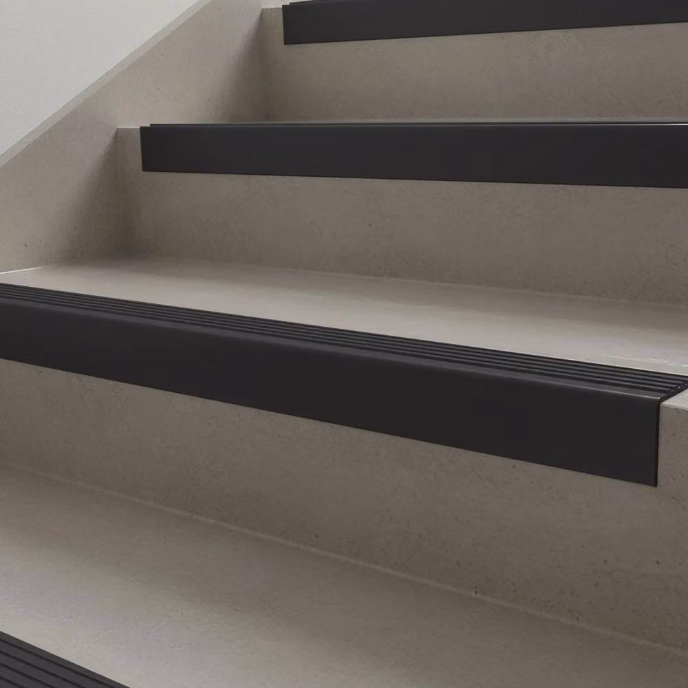 PAWNORA Black Anti Slip PVC Stair Nosing Step Edge Trim – 5