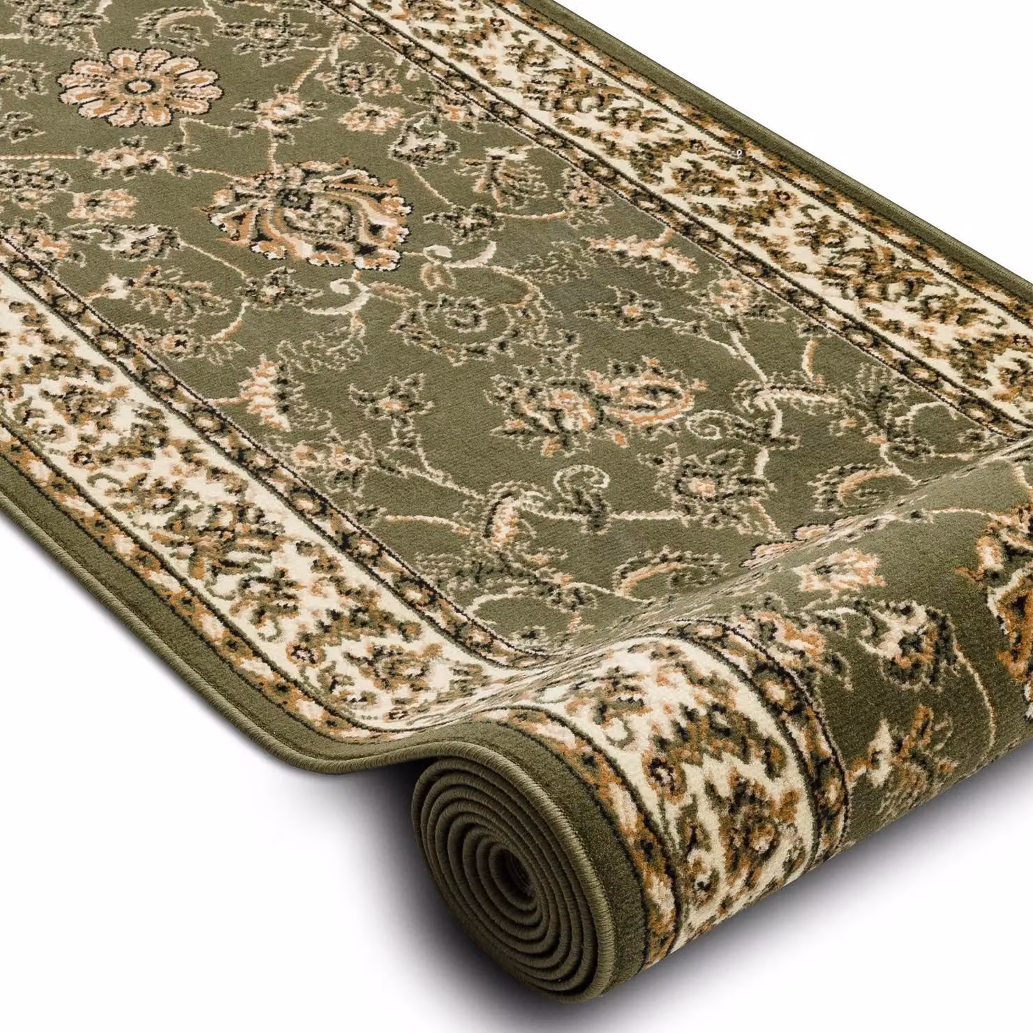 RugsX Bcf Morad Oriental Runner in Green, W: 90 cm, L: 460 cm – 2