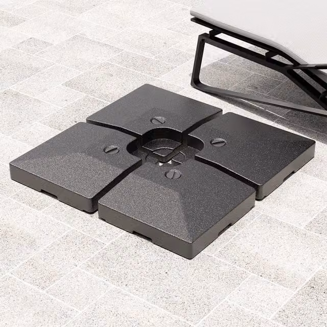 Komore Black Fillable Plastic Cantilever Parasol Base