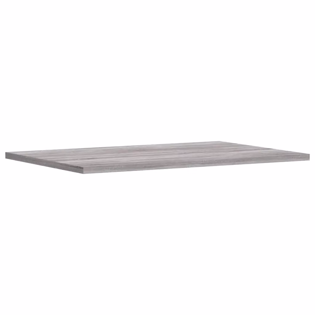 Berkfield Home Set of 4 Wall Mounted Shelves in Grey Sonoma, W: 60 cm, D: 40 cm, H: 1.5 cm